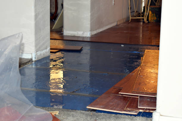 Professional Emergency Water Damage Restoration technician working in Lunenburg, MA